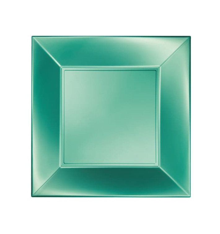 Piatto Plastica Piano Verde Nice Pearl PP 180mm (300 Pezzi) Piatto Plastica Piano Verde Nice Pearl PP 180mm (300 Pezzi)