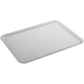 Vassoio Plastica Tray Bianco 37x50cm (4 Pezzi)