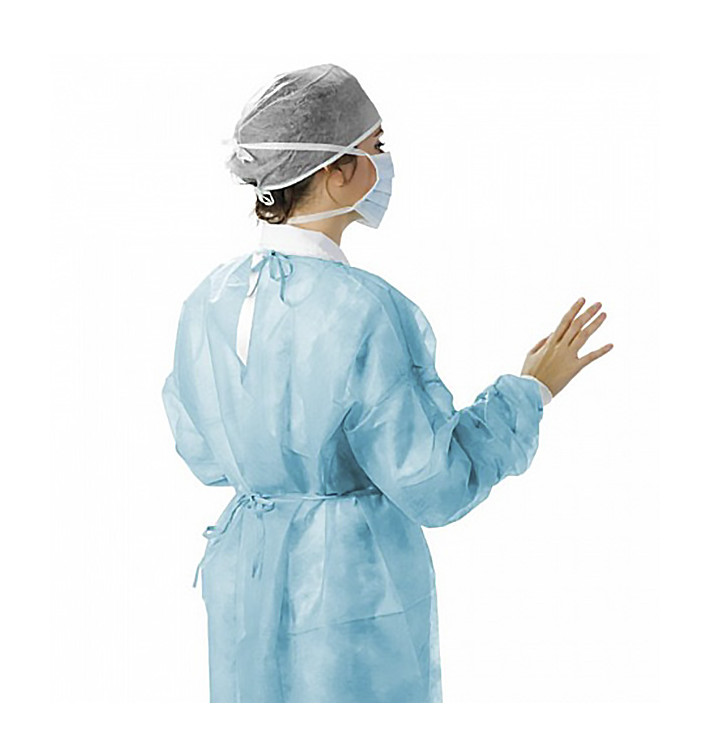 Camice di Protezione TNT PP Chiusura Con Lacci Blu XL (10 Pezzi) Camice di Protezione TNT PP Chiusura Con Lacci Blu XL (10 Pezzi)