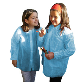 Camice Bambino in TNT PP Blu Con Velcro (1 Pezzi)
