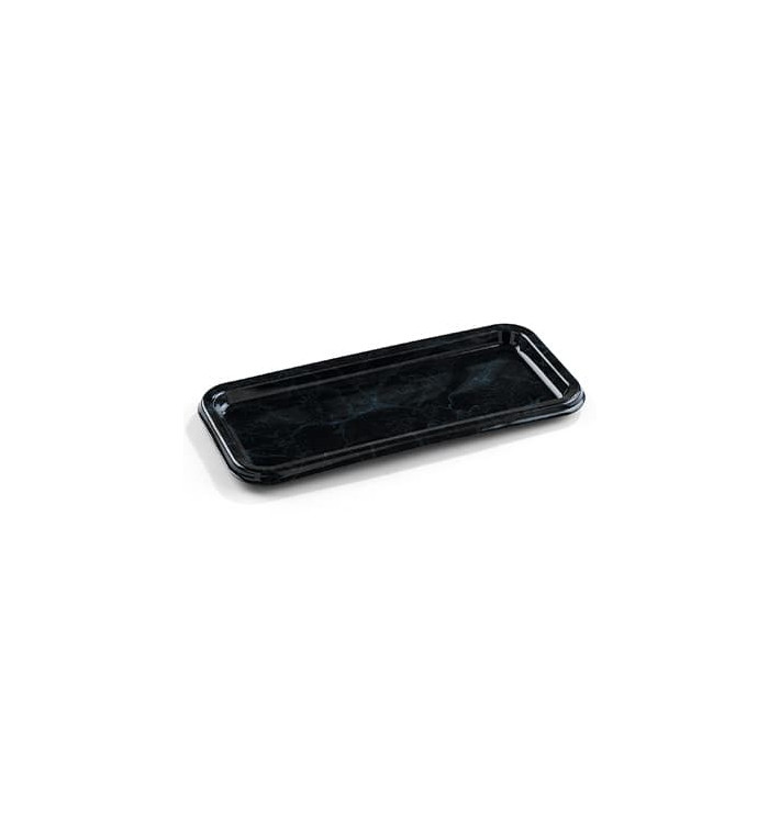 Vassoio Plastica Rettangolare Marmo 35X16 cm (5 Pezzi) Vassoio Plastica Rettangolare Marmo 35X16 cm (5 Pezzi)