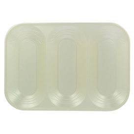Vassoio di Plastica PP "X-Table" 3C Perla 330x230mm (30 Pezzi)
