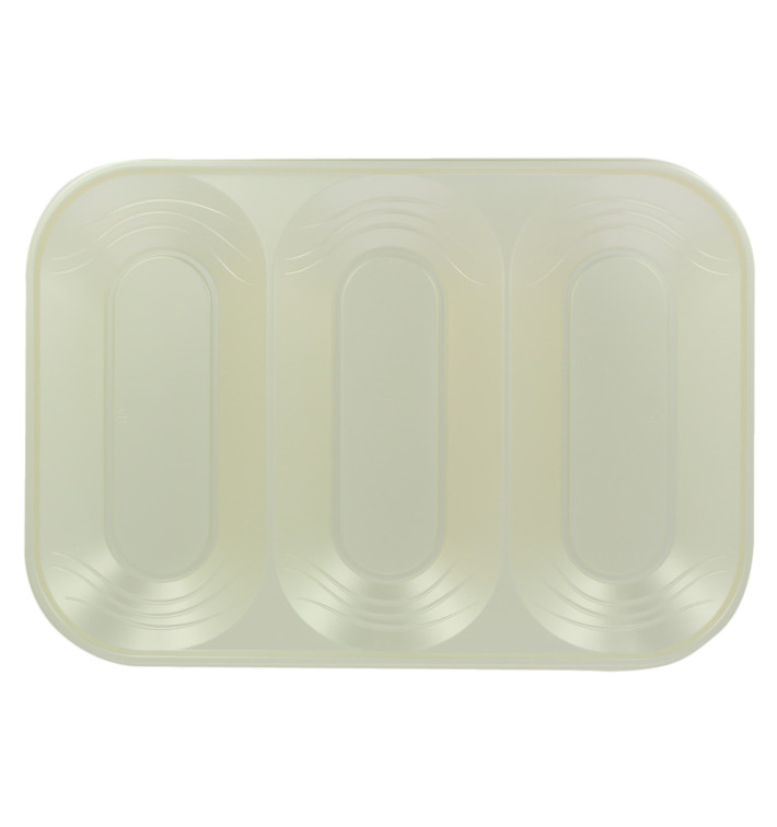 Vassoio di Plastica PP "X-Table" 3C Perla 330x230mm (30 Pezzi) Vassoio di Plastica PP "X-Table" 3C Perla 330x230mm (30 Pezzi)