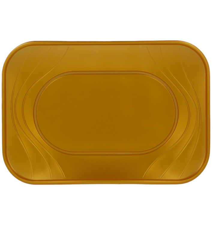 Vassoio di Plastica PP "X-Table" Oro 330x230mm (2 Pezzi) Vassoio di Plastica PP "X-Table" Oro 330x230mm (2 Pezzi)