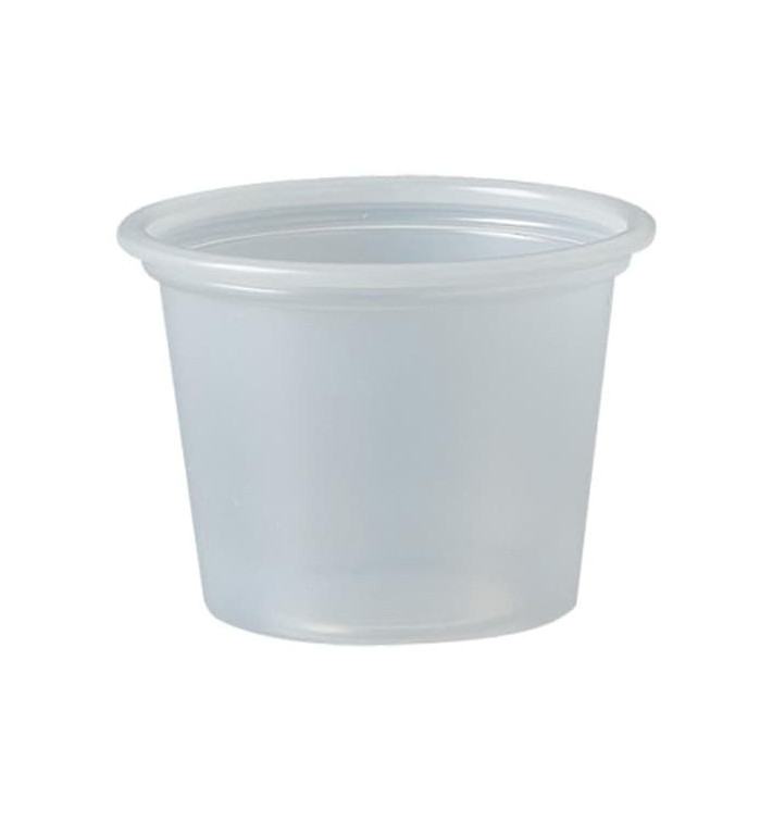 Contenitore per Salse PS Tras. 30ml Ø4,8cm (250 Pezzi) Contenitore per Salse PS Tras. 30ml Ø4,8cm (250 Pezzi)