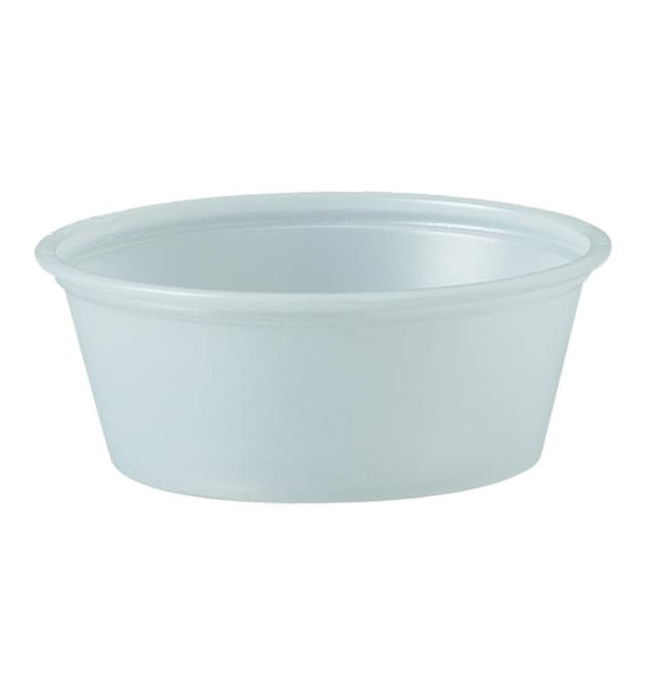 Contenitore per Salse PS Tras. 44ml Ø6,6cm (250 Pezzi) Contenitore per Salse PS Tras. 44ml Ø6,6cm (250 Pezzi)