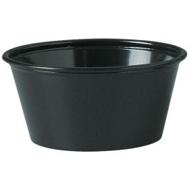 Contenitore per Salse PS Nero 100ml Ø7,3cm (250 Pezzi)