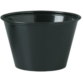 Contenitore per Salse PS Nero 120ml Ø7,3cm (250 Pezzi)