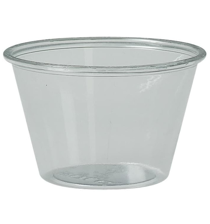 Contenitore per Salse rPET Glas 120ml Ø7,3cm (250 Pezzi) Contenitore per Salse rPET Glas 120ml Ø7,3cm (250 Pezzi)