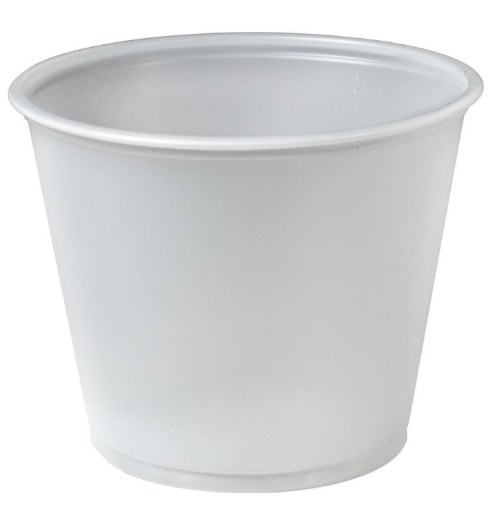 Contenitore per Salse PS Tras. 165ml Ø7,3cm (2500 Pezzi) Contenitore per Salse PS Tras. 165ml Ø7,3cm (2500 Pezzi)