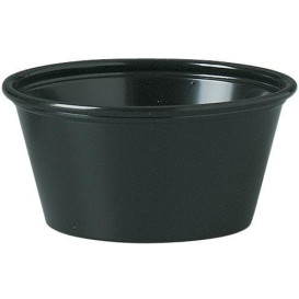 Contenitore per Salse PS Nero 60ml Ø6,6cm (2500 Pezzi)