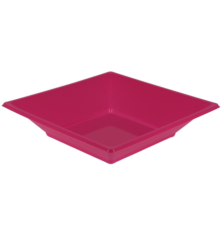 Piatto Plastica Fondo Quadrato Fucsia 170mm (25 Pezzi) Piatto Plastica Fondo Quadrato Fucsia 170mm (25 Pezzi)