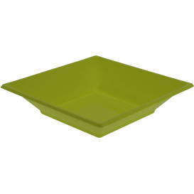 Piatto Plastica Fondo Quadrato Pistacchio 170mm (300 Pezzi)