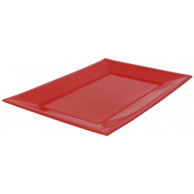 Vassoio Plastica Rosso 330x225mm (3 Pezzi)