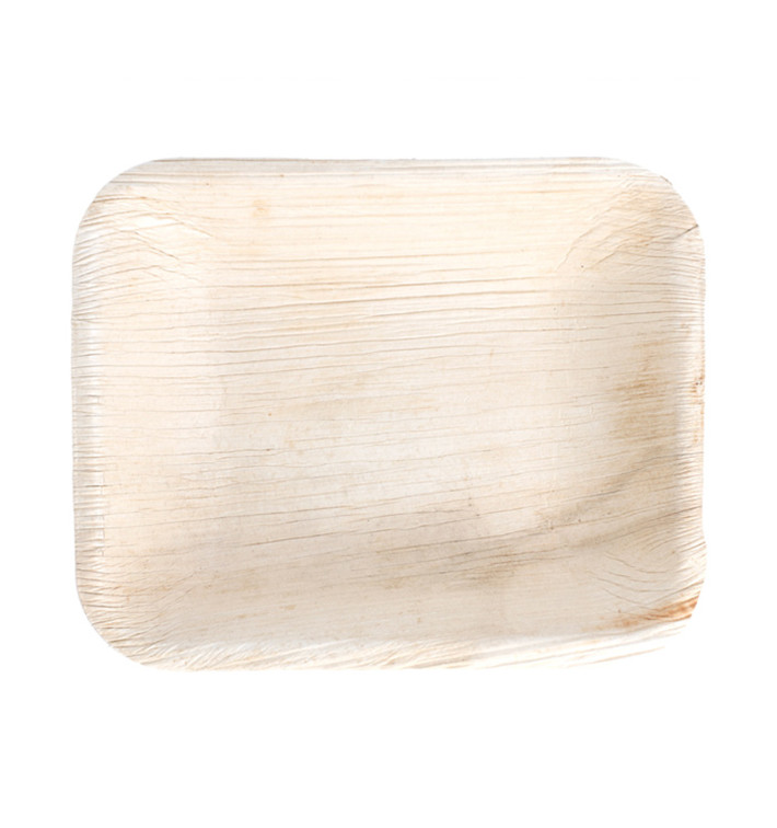 Vassoi Rettangolare in Foglia Palma 16x12,5x3 cm (25 Pezzi) Vassoi Rettangolare in Foglia Palma 16x12,5x3 cm (25 Pezzi)