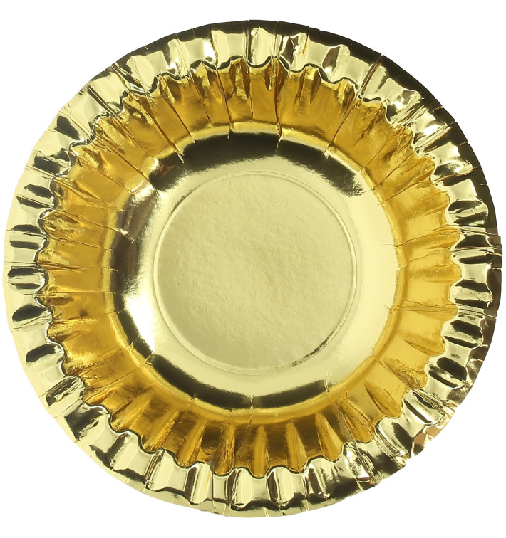 Ciotola di Carta "Party" Oro Ø160mm (6 Pezzi) Ciotola di Carta "Party" Oro Ø160mm (6 Pezzi)