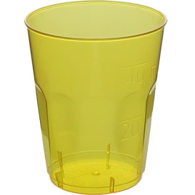 Bicchiere Plastica "Diamant" PS Giallo Transp. Cristal 50ml (600 Uds)