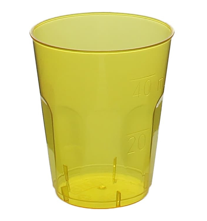 Bicchiere Plastica "Diamant" PS Giallo Transp. Cristal 50ml (600 Uds) Bicchiere Plastica "Diamant" PS Giallo Transp. Cristal 50ml (600 Uds)
