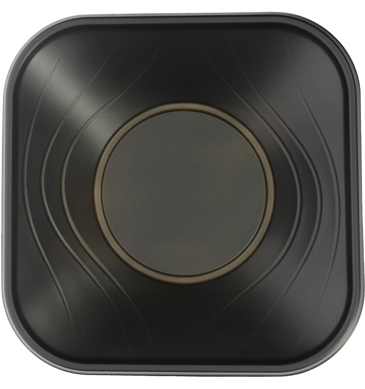 Ciotola Plastica PP "X-Table" Nero 18x18cm (8 Pezzi) Ciotola Plastica PP "X-Table" Nero 18x18cm (8 Pezzi)