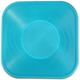Ciotola Plastica PP "X-Table"  Turchese 18x18cm (8 Pezzi)
