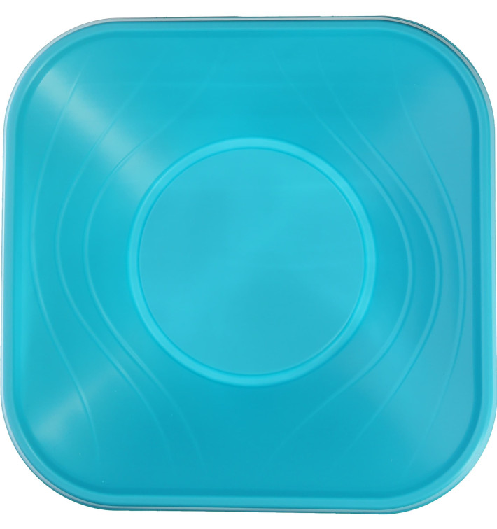 Ciotola Plastica PP "X-Table" Turchese 18x18cm (8 Pezzi) Ciotola Plastica PP "X-Table" Turchese 18x18cm (8 Pezzi)