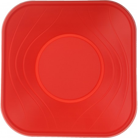 Ciotola Plastica PP "X-Table" Rosso 18x18cm (8 Pezzi)
