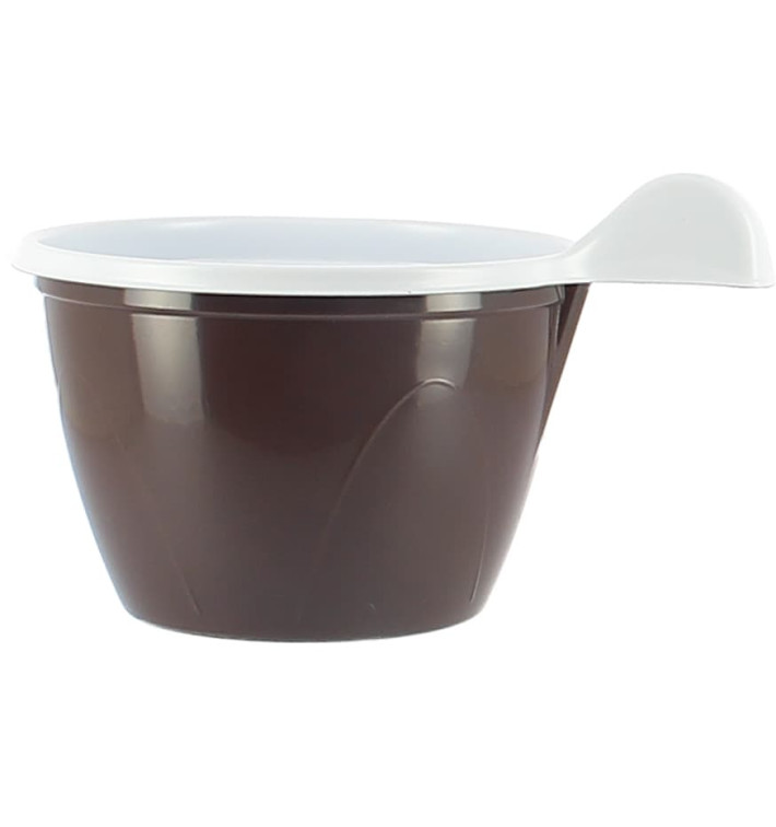 Tazze di Plastica PS Cioccolato 100 ml (20 Pezzi) Tazze di Plastica PS Cioccolato 100 ml (20 Pezzi)