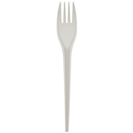 Forchetta Biodegradabile CPLA Bianco 175 mm (15 Pezzi)