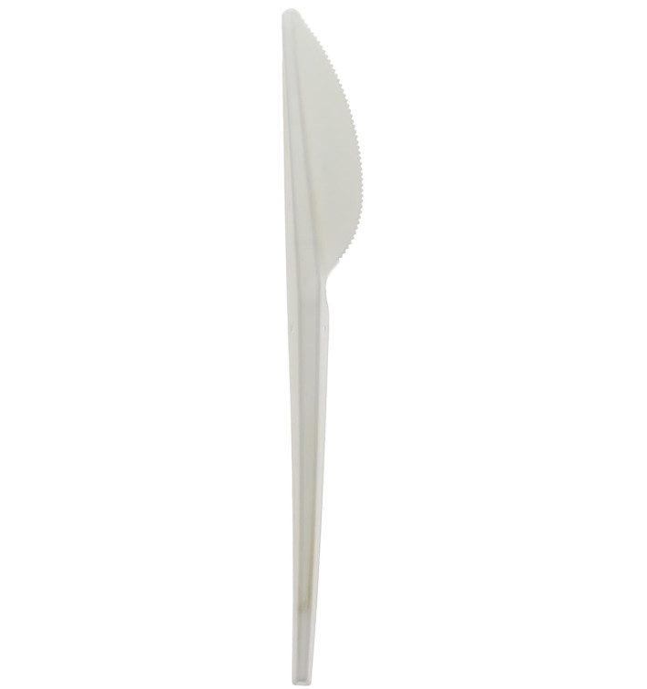 Coltello Biodegradabile CPLA Bianco 175 mm (15 Pezzi) Coltello Biodegradabile CPLA Bianco 175 mm (15 Pezzi)