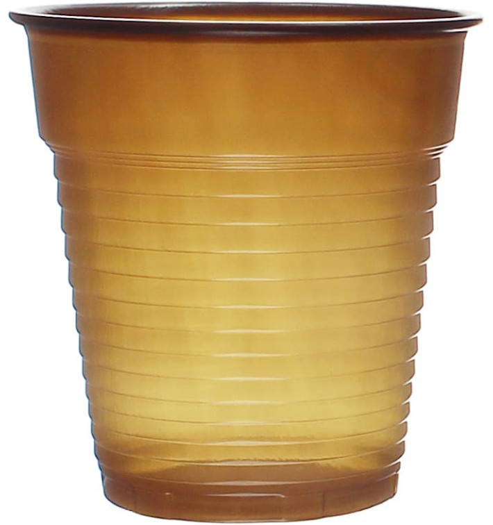 Bicchiere Plastica PS Vending Marrone 166ml Ø7,0cm (100 Pezzi) Bicchiere Plastica PS Vending Marrone 166ml Ø7,0cm (100 Pezzi)