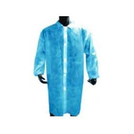 Camice Polietilene con bottoni Blu (100 Pezzi)