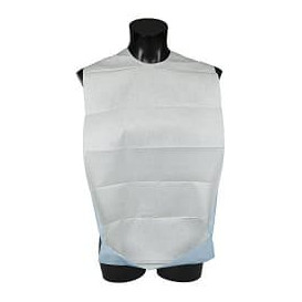 Bavaglino Adulto con Tasca Bianco Economica 36x65cm (125 Pezzi)