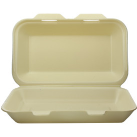 Contenitori Polistirolo LunchBox Champagne 240x155x70mm (500 Pezzi)