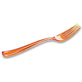 Forchetta di Plastica Premium Arancione 190mm (180 Pezzi)