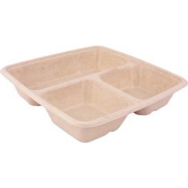 Contenitori Canna Zucchero 3S 900ml 230x230x40mm (75 Pezzi)