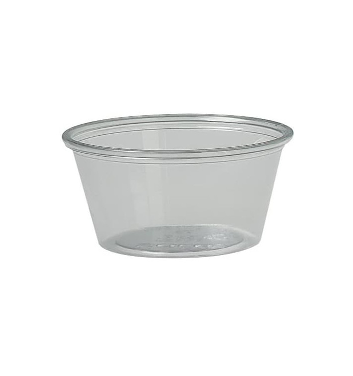 Contenitore per Salse rPET Glas 60ml Ø6,6cm (250 Pezzi) Contenitore per Salse rPET Glas 60ml Ø6,6cm (250 Pezzi)