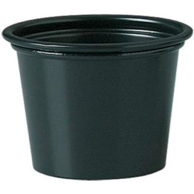 Contenitore per Salse PP Nero 30ml Ø4,8cm (250 Pezzi)