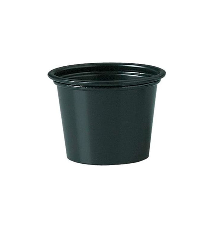 Contenitore per Salse PP Nero 30ml Ø4,8cm (250 Pezzi) Contenitore per Salse PP Nero 30ml Ø4,8cm (250 Pezzi)