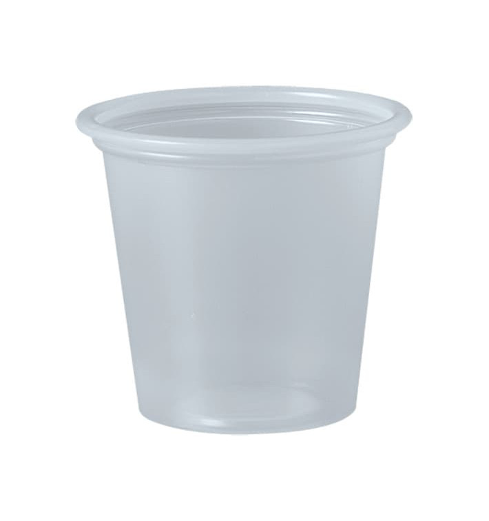 Contenitore per Salse PP Tras. 35ml Ø4,8cm (250 Pezzi) Contenitore per Salse PP Tras. 35ml Ø4,8cm (250 Pezzi)