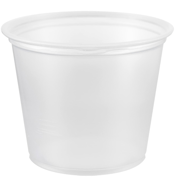 Contenitore per Salse PP Tras. 165ml Ø7,3cm (125 Pezzi) Contenitore per Salse PP Tras. 165ml Ø7,3cm (125 Pezzi)