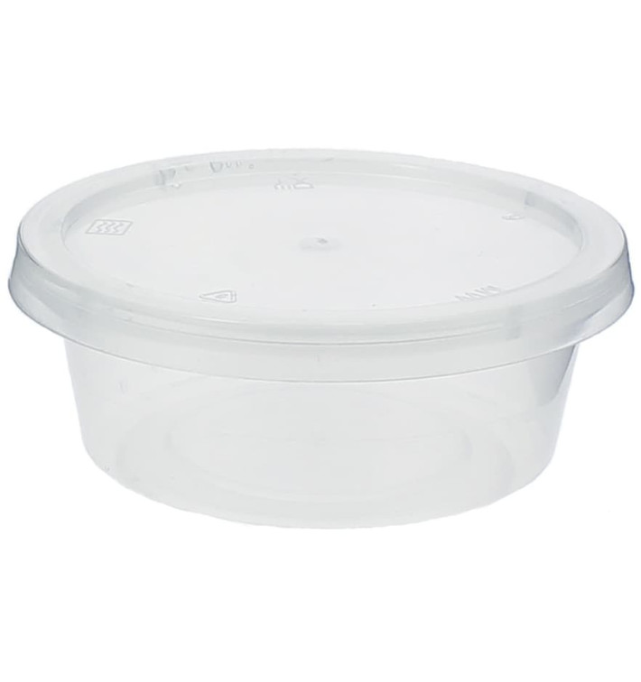 Contenitore per Salse PP con Coperchio 85ml (1000 Pezzi) Contenitore per Salse PP con Coperchio 85ml (1000 Pezzi)