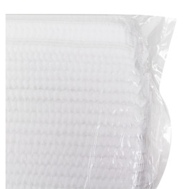 Cuffia di Polipropilene Fisarmonica Bianco Doppio elastico Ø53cm (100 pezzi)