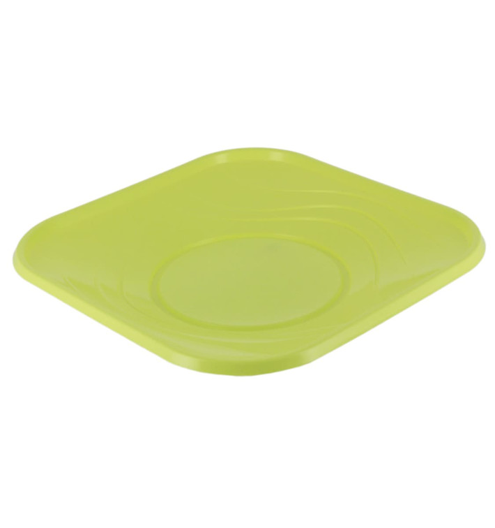 Piatto di Plastica PP "X-Table" Piazza Piano Lime 230mm (120 Pezzi) Piatto di Plastica PP "X-Table" Piazza Piano Lime 230mm (120 Pezzi)