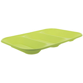 Vassoio di Plastica PP "X-Table" 3C Lime 330x230mm (2 Pezzi)