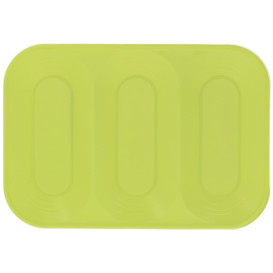 Vassoio di Plastica PP "X-Table" 3C Lime 330x230mm (2 Pezzi)