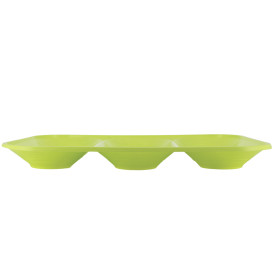 Vassoio di Plastica PP "X-Table" 3C Lime 330x230mm (30 Pezzi)