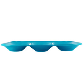 Vassoio di Plastica PP "X-Table" 3C Turchese 330x230mm (2 Pezzi)