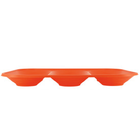 Vassoio di Plastica PP "X-Table" 3C Arancione 330x230mm (2 Pezzi)