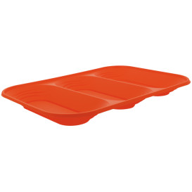 Vassoio di Plastica PP "X-Table" 3C Arancione 330x230mm (2 Pezzi)