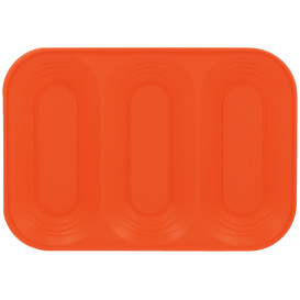 Vassoio di Plastica PP "X-Table" 3C Arancione 330x230mm (30 Pezzi)